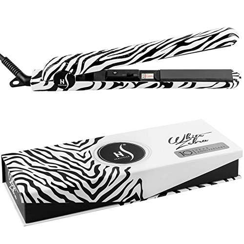 HerStyler Classic Zebra fortgeschrittenes Glätteisen 1.25 Inch Plates Flat Iron