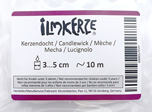 Docht, Kerzen bis 5 cm Durchmesser, Lauflänge 10 m - 2