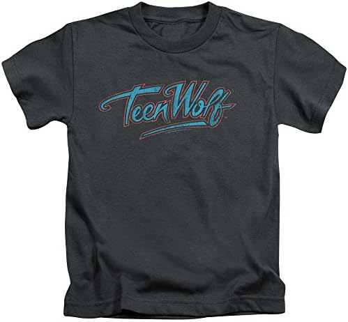 Teen Wolf Neon Logo Little Boys Shirt Charcoal MD (5/6)
