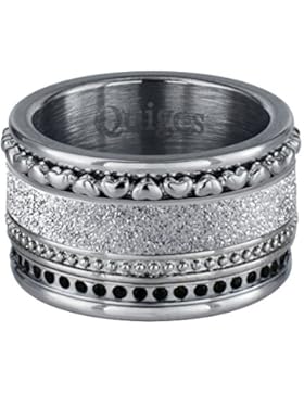 Quiges Edelstahl stapelring für Basisring Kombinationsring Basisring mit 4 Füllringe Set #2