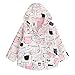 Produktbild Kinder Mädchen Cartoon Kapuzenmantel Jacke Warme Reißverschluss Trench Outwear Kleidung (3T, Rosa)