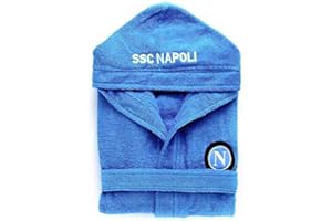 N588 - Peignoir SSC Napoli officiel, pour adulte, en éponge Médium