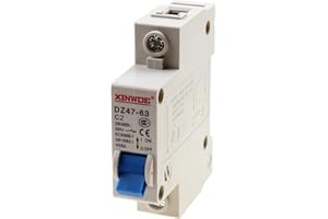 RKURCK 1 Pole 230/400V Low-voltage Miniature Circuit Breaker 2A Din Rail Mount DZ47-63 C2