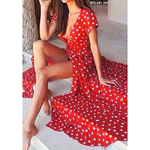 Xinan Damen Sommer Langes Cocktail Strand Kleid - 2