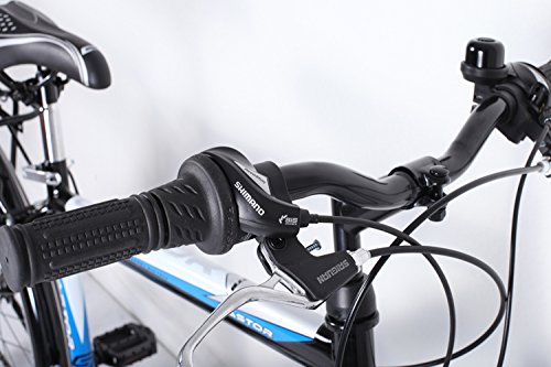 24 ZOLL FAHRRAD 21-GANG SHIMANO MIT BELEUCHTUNG FARBE SCHWARZ - 3