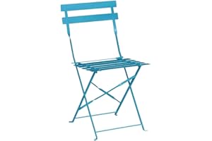 Bolero gk982 pavimento estilo acero sillas, Costa Azul (Pack de 2)