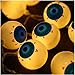Price comparison product image New 10LED Ghost Eyes String Lights Halloween Party Decoration Hanging Night Lights for Bedroom Patio Garden Wedding Christmas Holiday by Lishy (Yellow)