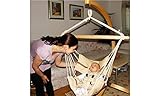 Lola Bella Chica Cappuccino Luxus Babyhängematte Babywiege Kinderhängesessel Oeko-Tex 100 - 7