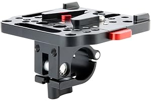 NICEYRIG Alu Adapterplatte 25 mm Rod Clamp mit Quick Release V Lock Montage Platte für DJI Ronin-m Ronin-mx Gimbal Stabilisator