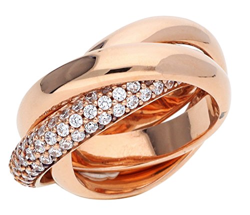 Esprit Damen-Ring 925 Sterling Silber Zirkonia PERIBOA ELRG91620D