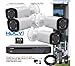Produktbild Hyundai – Kit Video Überwachung 1080P mit 4 Kameras Außen IR 60 m – kit-dvr187 – 4 x Extreme Ducker – Festplatte von 4 TB