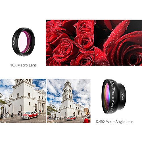 VicTsing Lenti Smartphone Cellulari Obiettivi 2-in-1 con 10X Macro per iPhone/Smartphone