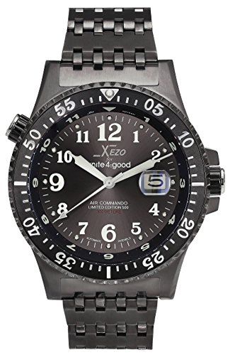 Xezo fr Unite4:good Air Commando-Uhr (Automatik) , Schweizer Saphirglas und Citizen-Uhrwerk, 30 ATM, Serie Xezo fr Unite4:good Air Commando-Uhr (Automatik) , Schweizer Saphirglas und Citizen-Uhrwerk, 30 ATM, Serie