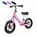 Produktbild Qulista Super Rider Balance Bike 12" Blau/Schwarz/Rot (2018) Kinder Laufrad Lauflernrad, Höhenverstellbarer Sattel und Lenker (Typ 2, Rosa)
