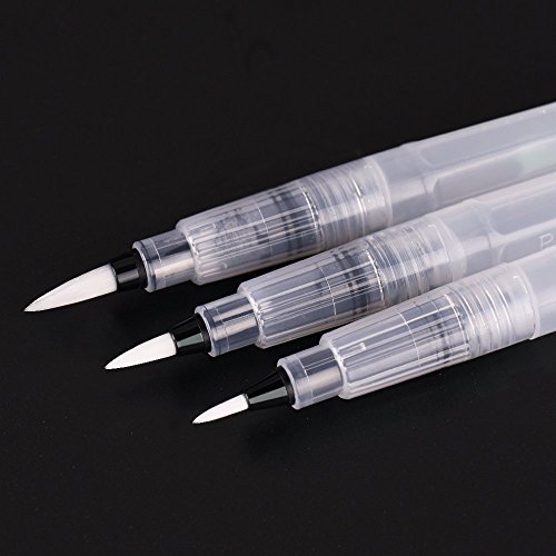 Wasser Pinsel Pen 6 Stück sortiert Pinsel Tipps Watercolor Art Paint Pinsel Set, mit 36 Wasserfarben Paint Box, Fundamentals Watercolor Pfanne Set, perfekte Geschenk Größe 1 - 5