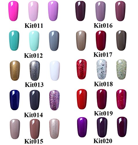 Elite99 3pcs-Kit Farbe 10 ml Nagellack Maniküre und Pediküre 09 - 3