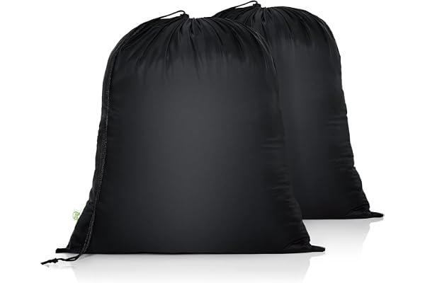 OTraki Dragsko tvättväskor 2-pack 50 x 61 cm resetvättväskor smutstvätt organiserare rivbeständig vikbar förvaringsväska åter