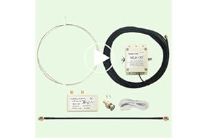 DIKKOD Upgraded MLA30+ Plus Loop Active Am FM Antenna 0,5-30 MHz Outdoor Rainproof Low Noise Shortwave