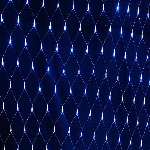 JIN Net Lamp Fishing Net Light Led Halloween Starry Outdoor Waterproof Christmas Lights Home Decoration 2ps , White