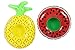 Produktbild Aufblasbarer Getränkehalter / Becherhalter für Pool, Whirlpool, Badewanne, Ananas / Wassermelone / Flamingo, Sommer, treibt auf dem Wasser