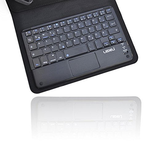 LEDELI Bluetooth Wireless QWERTZ deutsche Tastatur Keyboard mit Schutzhülle Case Cover Tasche Hülle Etui für iPad (für iPad mini 1 2 3 4) - 9