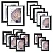 Produktbild Voilamart Bilderrahmen,26er Set Schwarz Rahmen Wanddekoration Fotorahmen Kunststoff Bildabdeckung Foto Collage,12 STK. 13 * 9cm, 5 STK. 18 * 13cm, 2 STK.25 * 20cm, 7 STK. 15 * 10cm