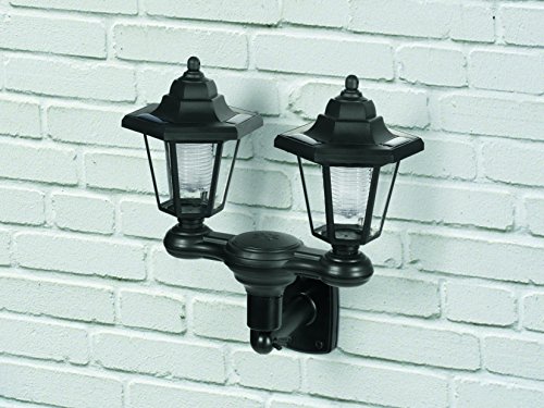 Solar-Laternen-Duo 2in1 | Solarlampen | Kabellos | Gartenleuchte | Außenbeleuchtung | Solarlaternen, schwarz - 3