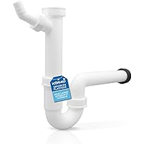 Siphon Avec Manchon En Caoutchouc Tecuro Pour Tuyau D'évacuation De Diamètre Extérieur 40 Mm X Diamètre Intérieur 32 Mm