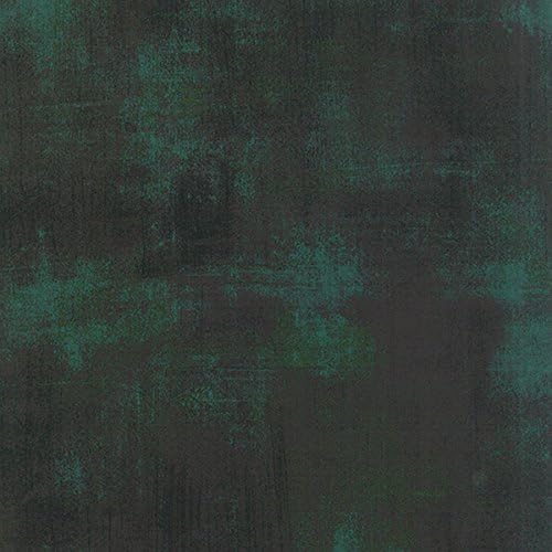 Moda Fabric Grunge Christmas Green - Sold Per 1/4 Metre (Long Quarter)