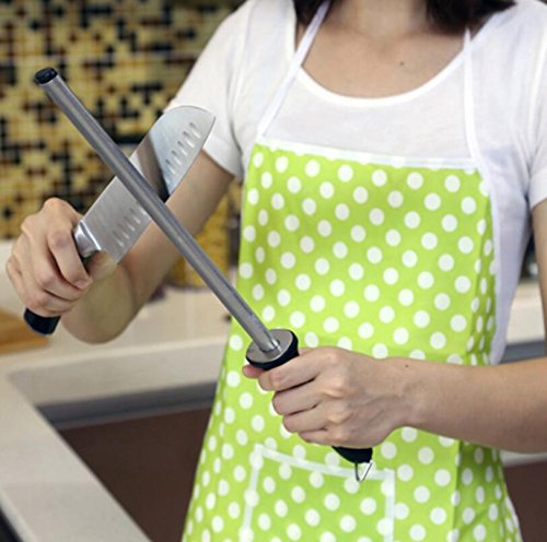 ARCCI 31 cm bester Diamant-Wetzstahl, Messerschärfer für professionelle Köche, Messerschleifstab (12 Zoll) - 3