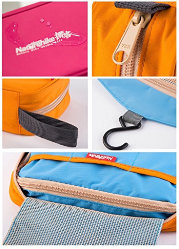 HYSENM Kulturbeutel Waschtasche Kosmetiktasche Reisen wasserdicht faltbar bunt zum aufhängen - 6