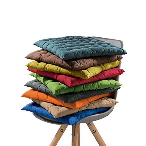 REDBEST Stuhlkissen 2er-Pack grün Größe 40x40x3 cm
