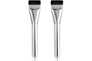 Landrain 2 sztuki ultra cienkich pędzli do makijażu, płaski