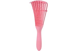 Iceblueor Brosse démêlante pour cheveux bouclés, peigne démêlant pour cheveux crépus de type 3A à 4C, secs et humides, exfolie votre cuir chevelu pour de belles boucles brillantes