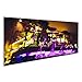 Produktbild islandburner, Bild Bilder auf Leinwand Gruppe Schwarze Huka Shisha auf Abendstadthinterund, unscharfer Bokeh Hinterund. Moderne Wasserpfeife Wandbild, Poster, Leinwandbild PPI-Pano-DE6