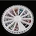 Nail rhinestone - TOOGOO(R)Rhinestones Nail Art Gems Mixed Colours Shapes in Case (1.5mm,1800pcs)