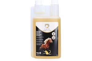Holland Animal Care Excellent Aceite de hígado 1 litro - Cuidado del Caballo - para apoyar la Resistencia, el Crecimiento y el Desarrollo y el Cuidado del Pelaje - Adecuado para Caballos