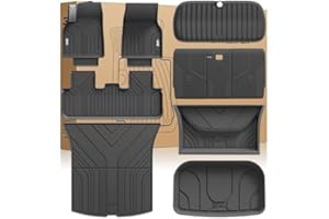 3W Dywaniki Samochodowe i Maty Bagażnika dla Tesla Model Y Juniper 2025 2026, Pełen Zestaw 10 Sztuk, Dywany Samochodowe z Thorex™ i Wodoodporne, Akcesoria