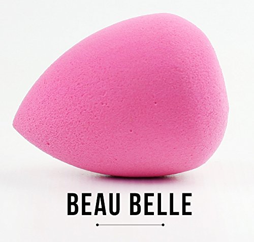 Beau Belle Make Up Sponge - Foundation Sponge - Foundation Blender - Pro Beauty Flawless Makeup Blender Foundation Puff - Multi Shape Sponge - Makeup Foundation Blending Powder Water Droplets Shape Sponge