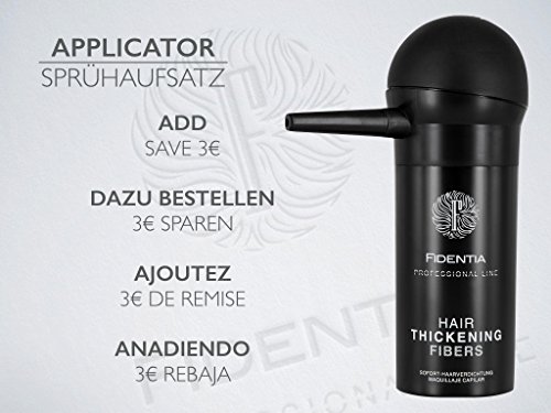 Fidentia Premium Schütthaar Streuhaar – Professional Line Haarverdichtung BEI LICHTEM, FEINEM HAAR 10g, Dark Brown – Dunkelbraun - 6