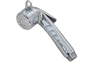 Marvix Soffione doccia cromato per caravan e camper, controllo on/off e flusso d'acqua costante, risparmio idrico, ad alta pressione, compatibile con sistema 12 V