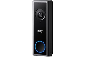 eufy Security Videoportero C30, Funciona con Batería, 2K FHD, Vista Ampliada 16:9, Detección de Personas y Movimiento, Compatible con HomeBase S380, Videollamada Sin Cuotas Mensuales