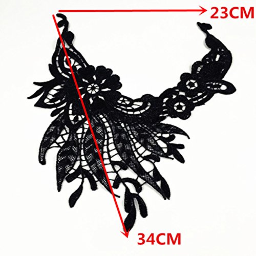 Spitzenkragen Einsatzkragen Kragen Verzieren Collar für Kleid DIY Nähen - 4