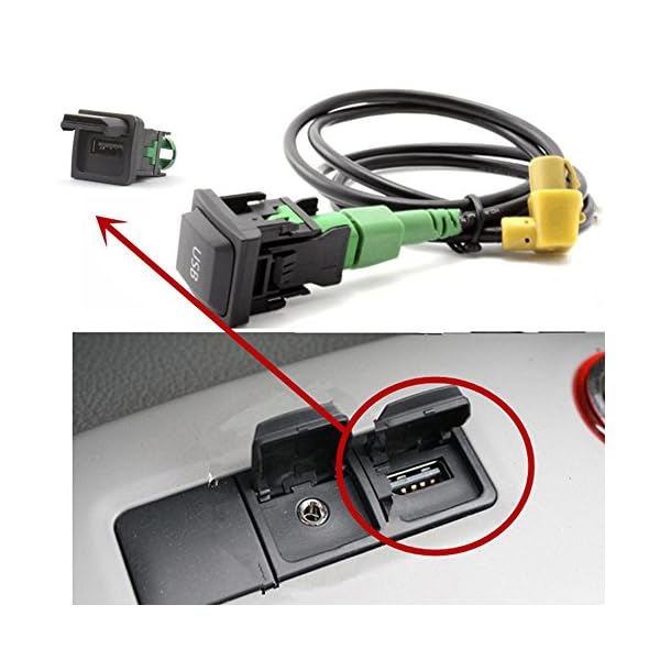 GAOHOU Car Audio USB Switch Kabel für RCD510 / 310/300 RNS315 VW Golf Jetta MK5 / 6 Scirocco – Bild 3