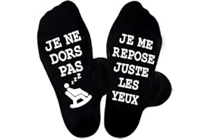 ZEMOLO Chaussettes Humour Homme 43-46 Idée Cadeau Homme Noel Fête des Pères Anniversaire Cadeau Rigolo Chaussettes Drôles Fantaisie Humoristique Cadeau Papa Grand Pere Funny Socks
