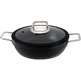 Jumbo Dublin Black Flat Pot 26 cm