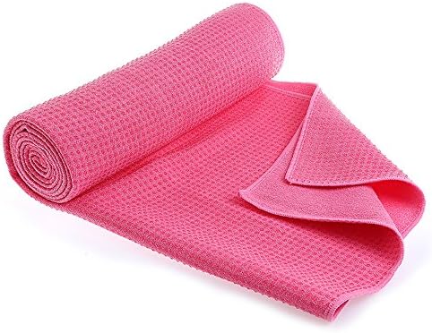 OmysiYoga Towel Non-Slip 72x25inch Sweat Absorbent Microfiber Bikram Mat Towel