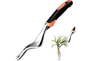 Hillylolly Garten Unkrautstecher, Unkrautjäter 29 cm, Handjäter Garten, Unkraut Werkzeug,Wurzelstecher,Unkrautstecher Löwenzahn, Wurzeljäter, Unkrautgabel, Weeder, für Tiefe Wurzeln
