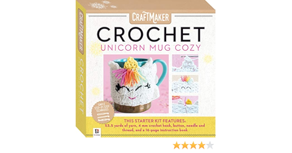 Craftmaker Crochet Unicorn Mug Cozy Amazon Co Uk Kitchen Home