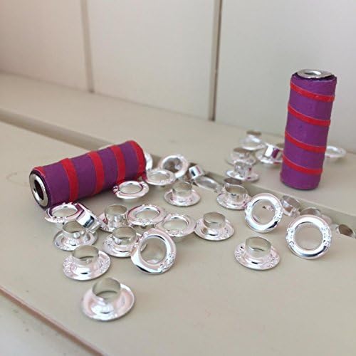 100 Sterling Silver Plated Bead Cores Grommets Eyeletes